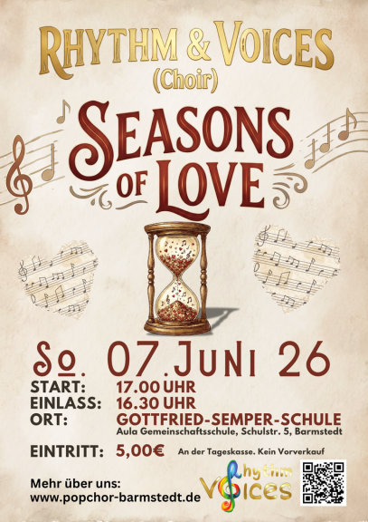 Konzert Seasons of Love am Sonntag den 07. Juni 26